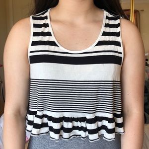 Nordstrom’s Black and White Striped Top